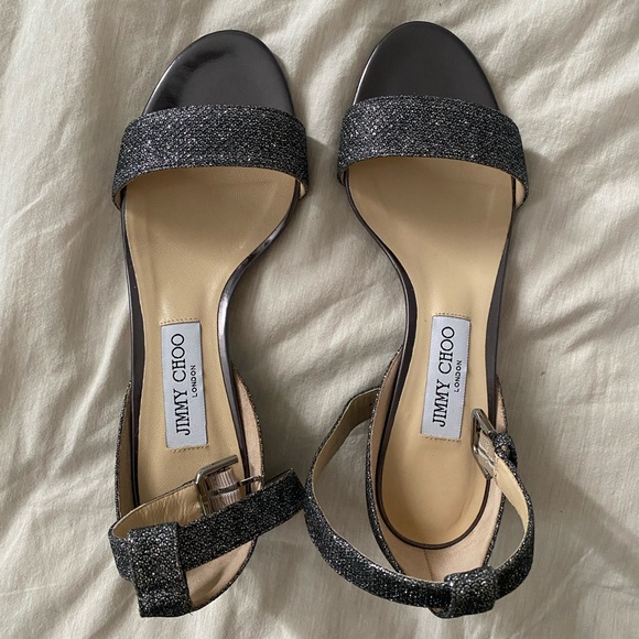 JIMMY CHOO glitter sandals - Picture 4 of 4